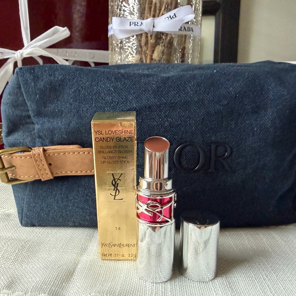 YSL Candy Glaze Lipstick in Scenic Brown